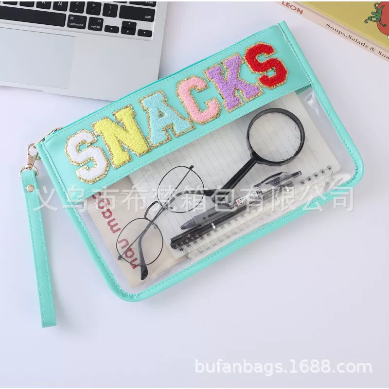 Waterproof transparent towel PVC, capacious cosmetic bag, universal wallet, Amazon