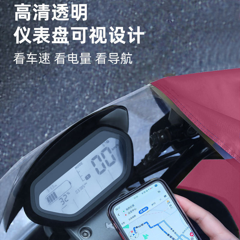 电瓶车户外骑行加厚加长成人全身单人电动车摩托车雨衣防暴雨雨披|undefined