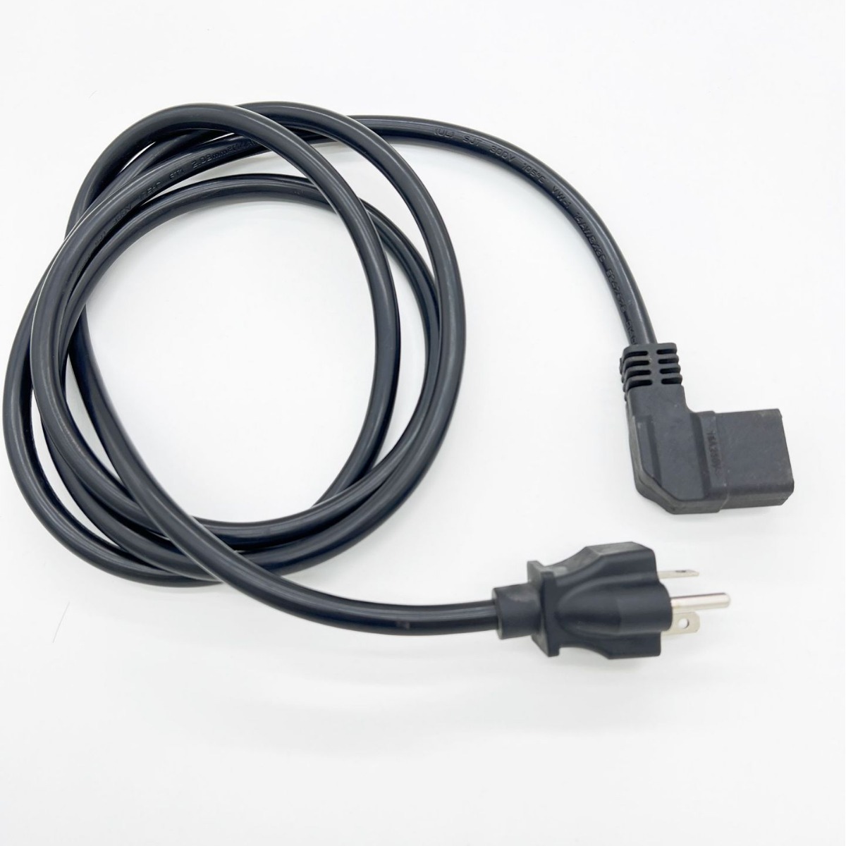 美式一圆一竖一平插头线 14AWG2.08平方美式公母座电源线