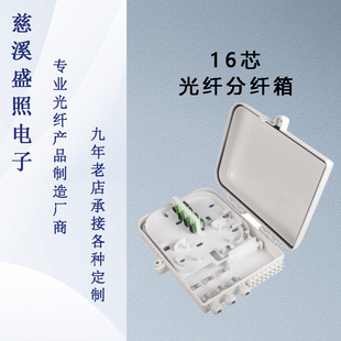 16-core SC Adapter PLC Insert Type Fiber Optic Split Box Waterproof Connector IP65 ABS Telecommunications Grade