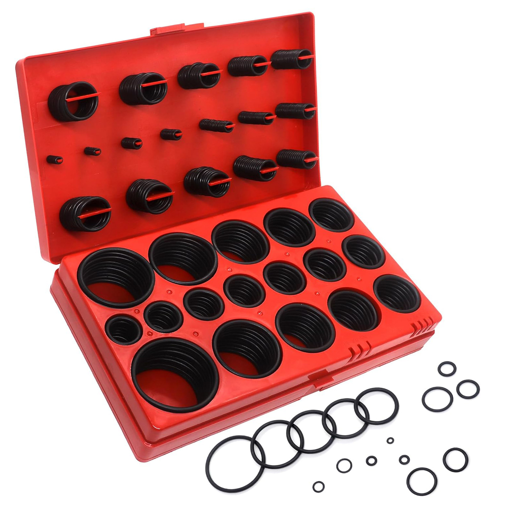 O型密封圈 丁腈橡胶圈密封圈塑盒垫圈419件套组合工具套装 密封圈
