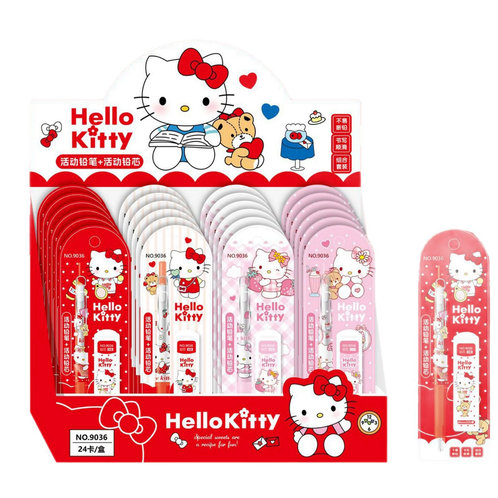 (Посредническая торговля),Hello Kitty, карандаш, креативная милая автоматическая набор, 0.5 мм
