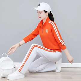 春秋杨丽萍广场舞运动套装 女新款薄款立领长袖运动卫衣跳舞衣服