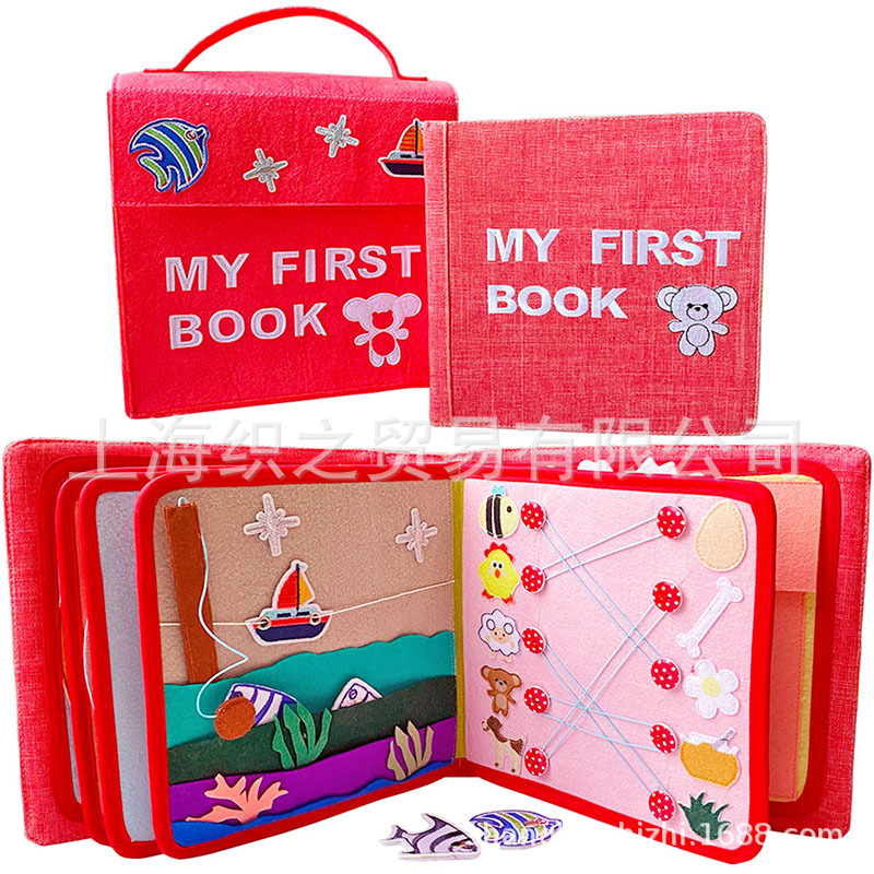 Recommended cross-border source: children's 3D cloth books, baby early education books, tear-resistant luxury books, myfirstbook