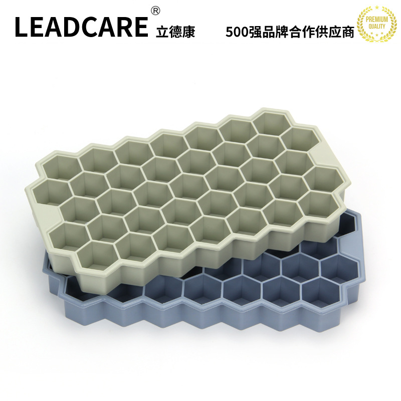 硅膠蜂窩冰格模具帶蓋食品級製冰盒冰塊磨具速凍易脫模亞馬遜跨境