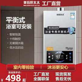 平衡式燃气热水器浴室内可安装家用恒温天然气煤气强排12L16升