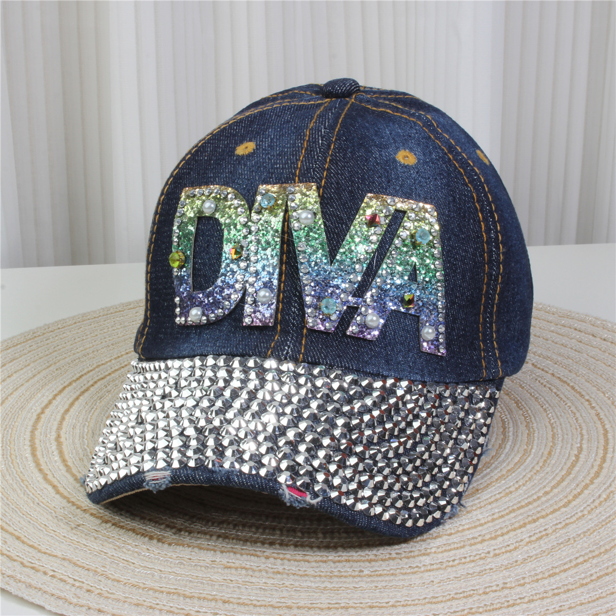 147g Weight Baseball Cap Hats Type Daily, Street Occasion Denim Material Letter, Usa, Butterfly Pattern All Seasons Season Unisex Gender Simple Style, Classic Style Style Curved Eaves Rim Unisex Simple Style Classic Style Letter Usa Butterfly Curved Eaves Baseball Cap 17