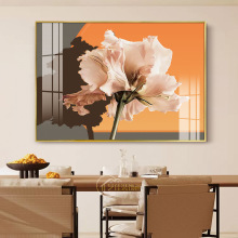 轻奢餐厅装饰画现代客厅餐桌背景墙壁画抽象花卉壁画玄关画卧室画