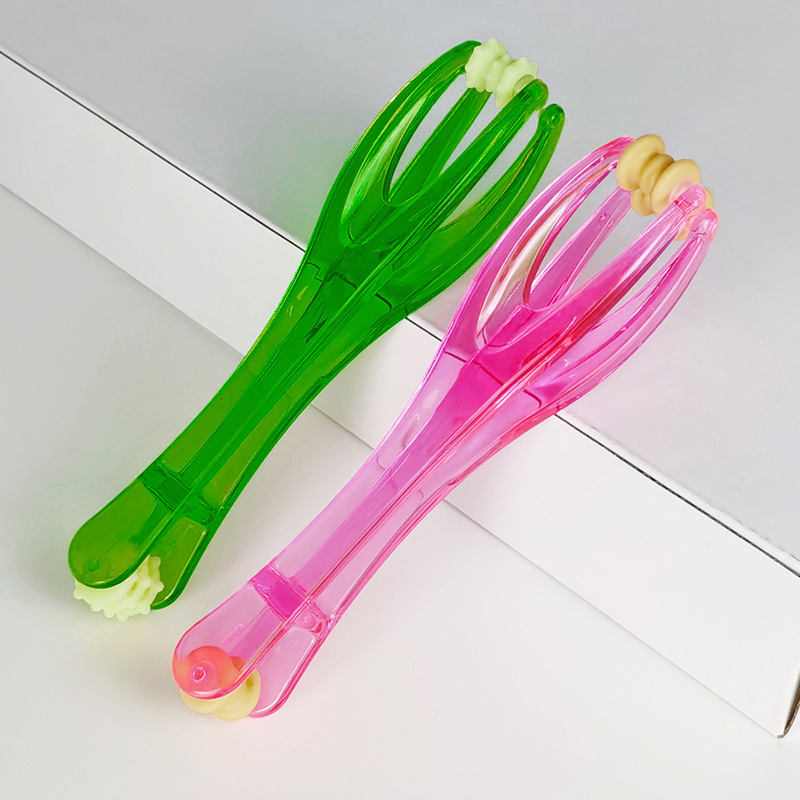 メーカー卸売 指マッサージ器 三輪指マッサージ器 ミニタイプ 関節マッサージ棒 マッサージローラー クリップ|undefined