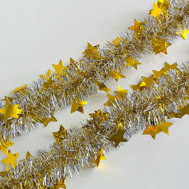 Transfronterizo Amazon Navidad FIESTA DE Año Nuevo decoración suministros color raya lana raya Garland cumpleaños decoración