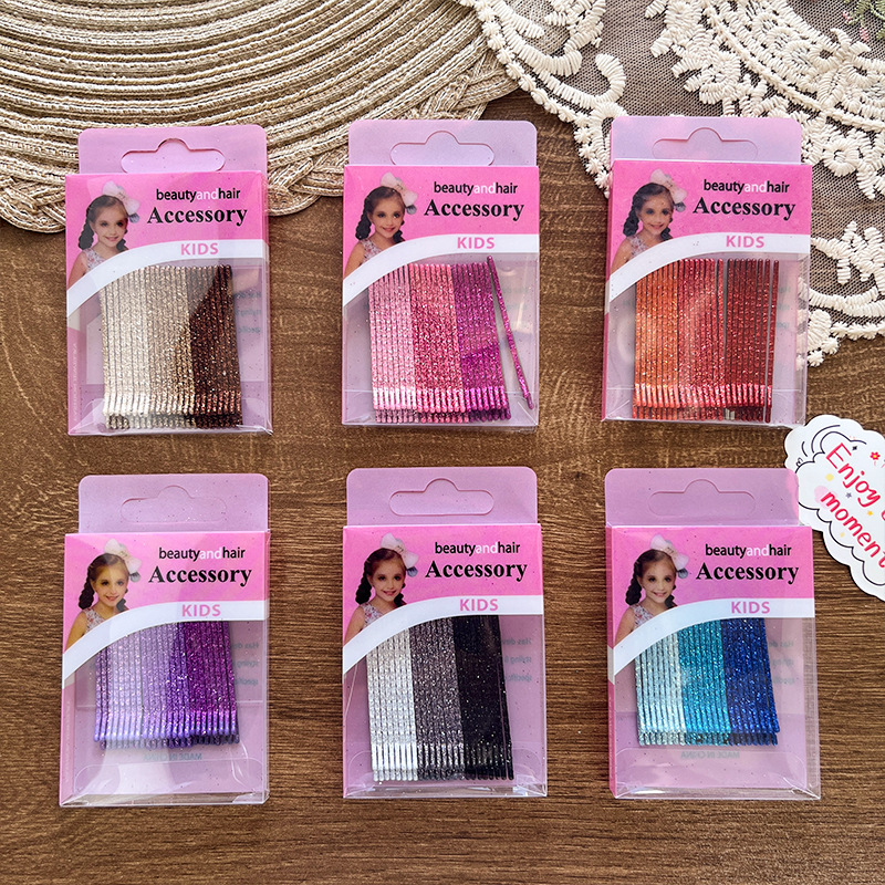 Hair Clip Hair Accessories Type Casual Elegant Simple Style Kid'S Multicolor Plastic Resin Sequins Hair Clip