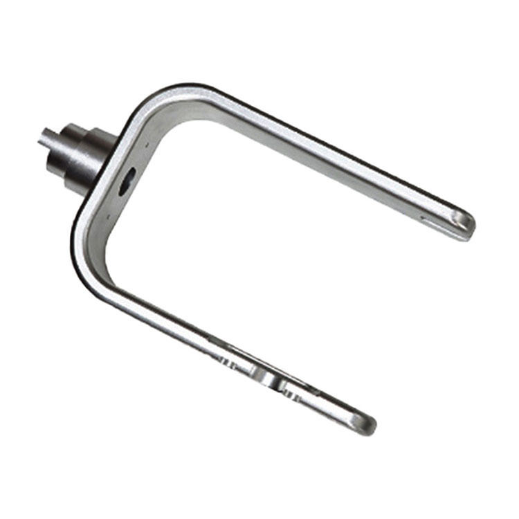 机械设备配件 异形前叉黑色氧化铝器械配件 CNC电脑锣+表面处理