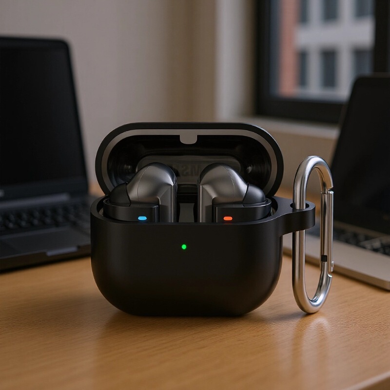 Suitable for Samsung Glaxy Buds3 Pro Silicone Pure Color One-Piece 2mm Thickness Anti-Fall Thickeneded Version