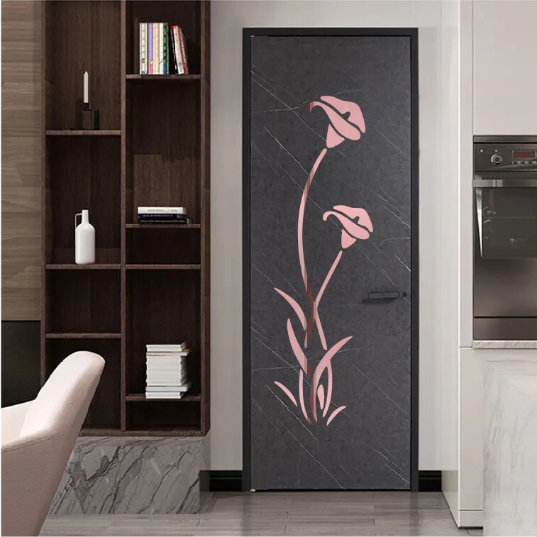 Wholesale cross-border Flower Vine Mirror wall stickers bedroom living room entrance Morning Glory acrylic three-dimensional wall stickers Flower Vine Wholesale cross-border Flower Vine Mirror wall stickers bedroom living room entrance Morning Glory acrylic three-dimensional wall stickers Flower Vine