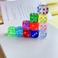 Цветные округлые кости аксессуары из акриловой смолы кремовый Клей DIY Чехол для мобильного телефона кулон образовательные развлекательные материалы