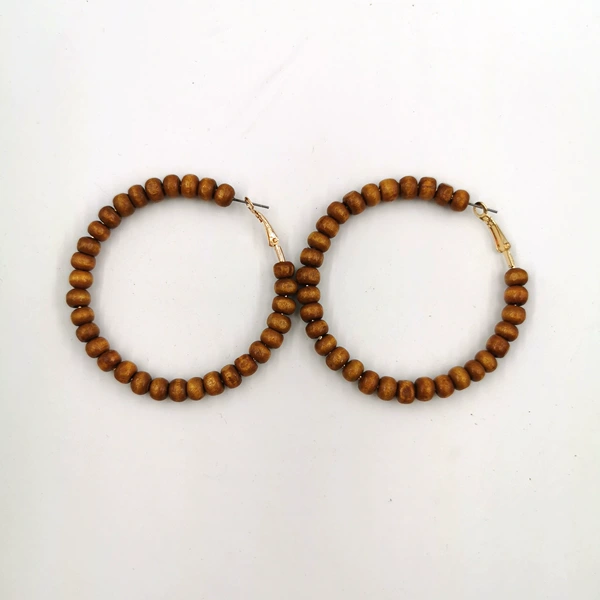 Large wooden earrings