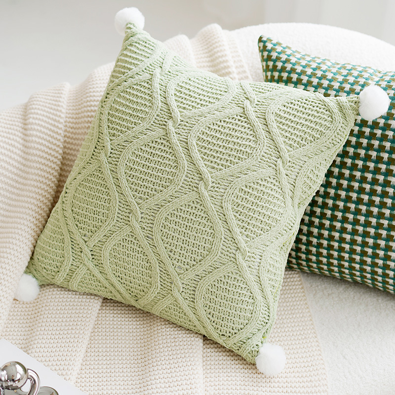 緑のオリーブの緑の抱き枕カバー北欧の軽い贅沢な高級感のレトロなソファーのリビングルームの枕のベッドのクッションの現代|undefined