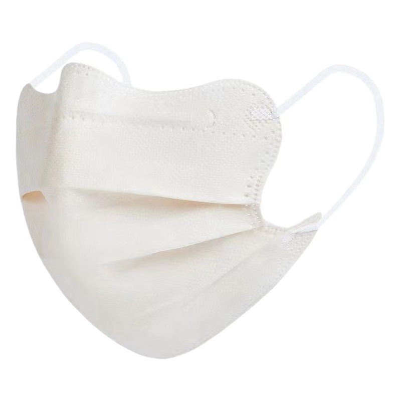 Adult 3d color three-dimensional mask female college style white disposable mask a pack of 10 pieces mask