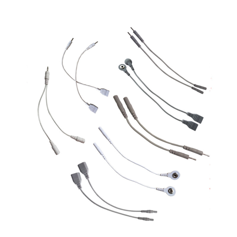 Computer Intermediate Frequency Electrotherapy Instrument Conversion Wiring Pin Button Electrode Patch Physiotherapy Instrument Wire All-day Kang Benao