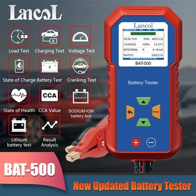 Lancol Blue Ranger Car and Motorcycle Battery Quality Tester 12V Battery Capacity Tester