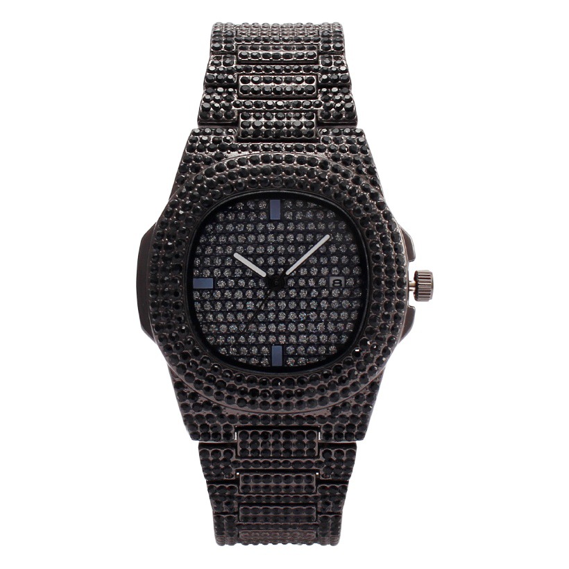 Comercio exterior Venta caliente moda diamante incrustado calendario estrellado reloj de mujer reloj de cuarzo reloj de mujer