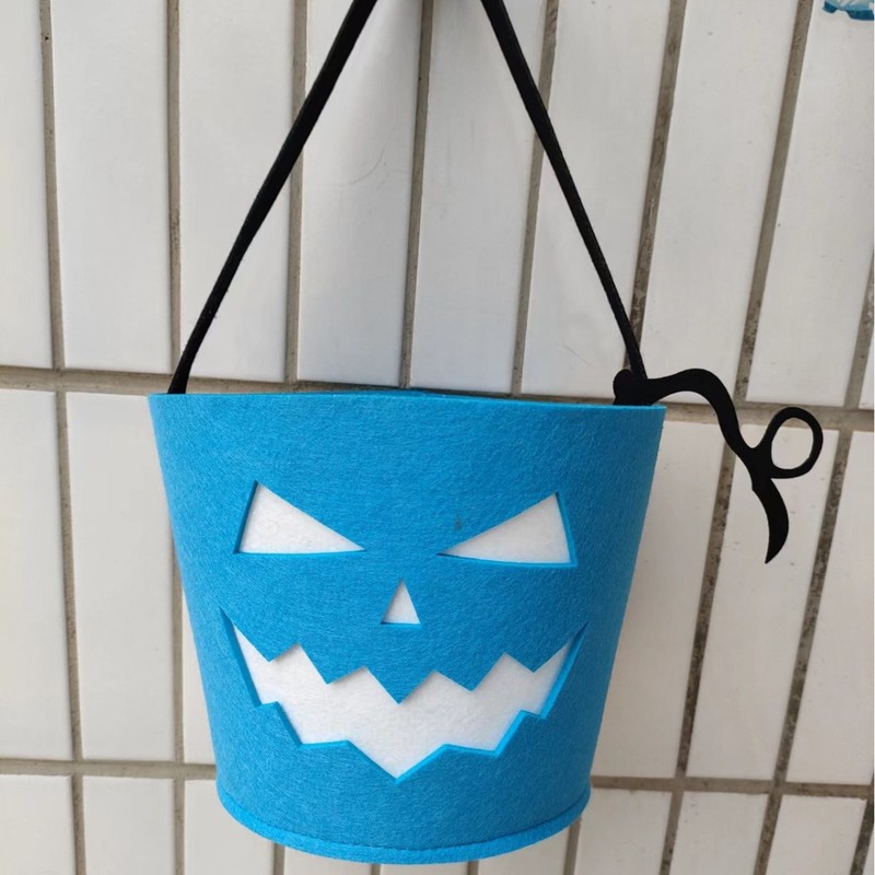 ハロウィンの手提げキャンデーの袋のカボチャの桶のお化けの日は道具を飾って砂糖袋の手提げの桶の装飾のかごの卸売りを求めます。|undefined