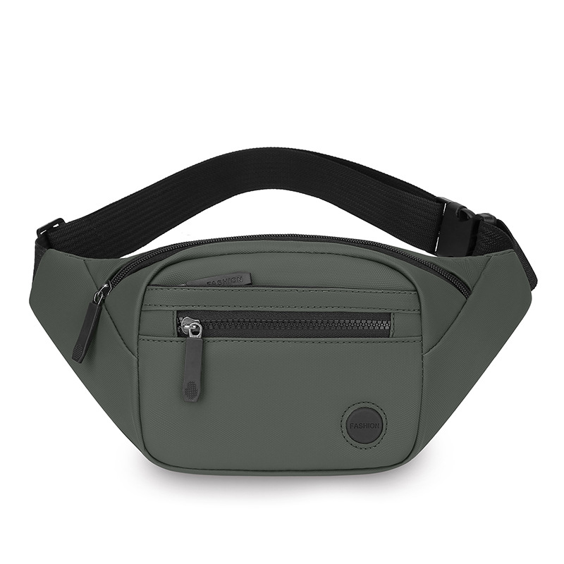 Bolso de pecho de gran capacidad para hombres y mujeres Bolso de mensajero deportivo y de ocio para negocios multifunción Bolso de hombro con película de cuero PU