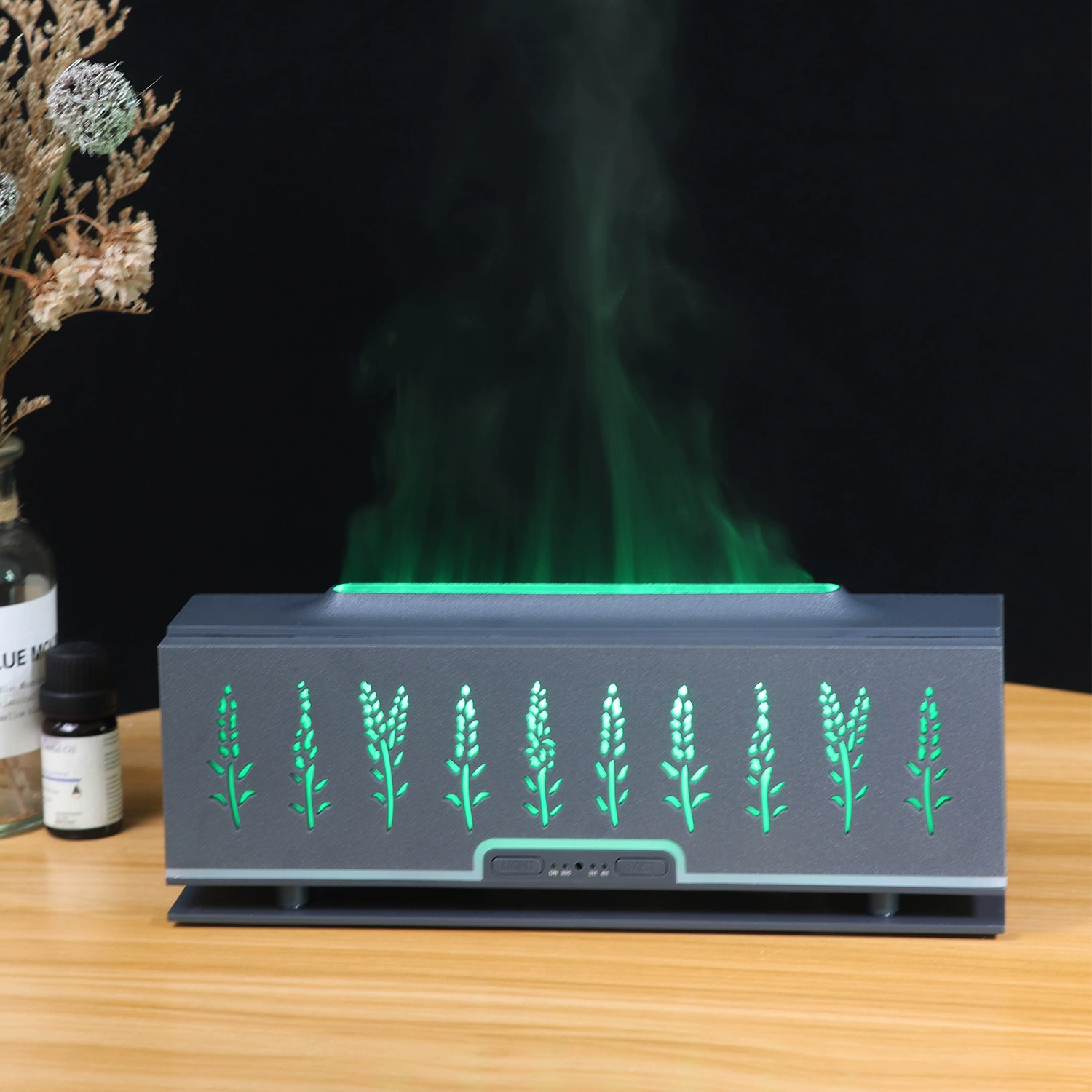 Трансграничные горячие продажи имитация камина пламя дома спальня увлажнитель ароматерапии машина креативная красочная пшеница колосья полое эфирное масло