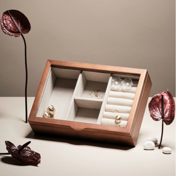 S9191 월넛색상 D타입 인쇄없음 (30*19*7.5cm)