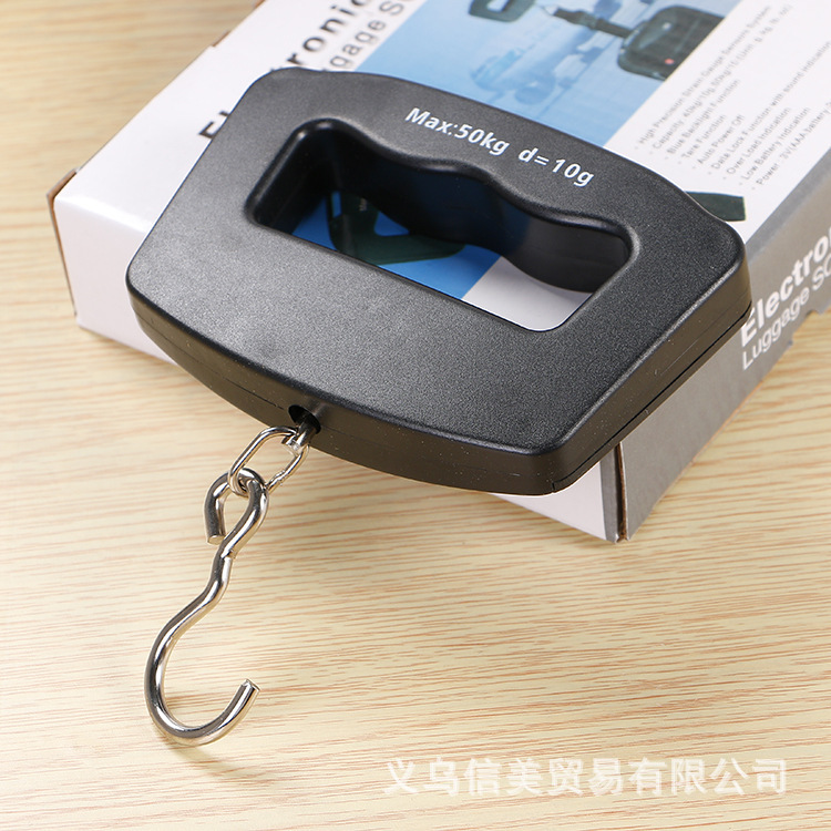 R50KG travel Luggage Scale portable portable Electronic scale Hooked Ke Cheng express Go fishing Portable says