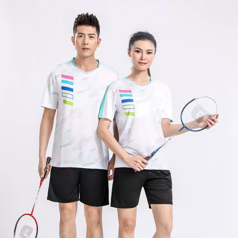 极速批发夏短袖运动服比赛球衣乒乓球服跨境新款羽毛球服套装男女