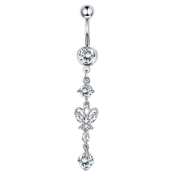 Middle butterfly-Silver