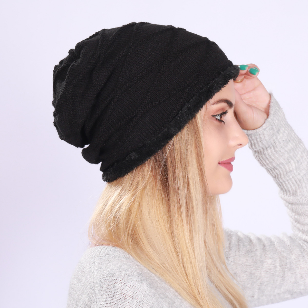 Knitted Beanie Hat For Men And Women Wool Warm Winter Hat_voghion.com