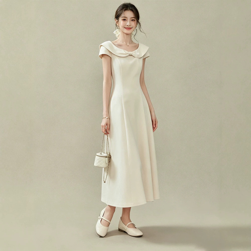 《Princess Jenny 2.0》Doll Collar Bow Dress Women's Summer Style Sleeveless Waist-Cinching Princess Dress Long Dress 《Princess Jenny 2.0》Doll Collar Bow Dress Women's Summer Style Sleeveless Waist-Cinching Princess Dress Long Dress