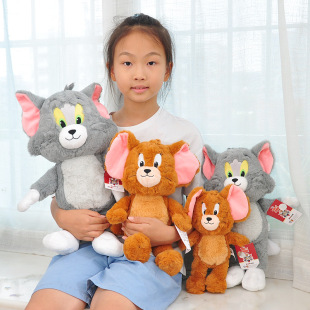 Authentic Deluxe Edition Tom and Jerry Stuffed Doll Doll Stuffed Toy Jerry Mouse Simulation Cute Rag Doll