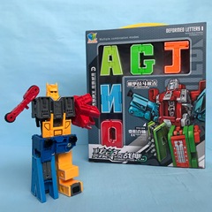 Digital and Alphabet Shaping Toy, Combining Machine Transformer Robot for Boys, Intelligent Toy, Training Institute Recruitment