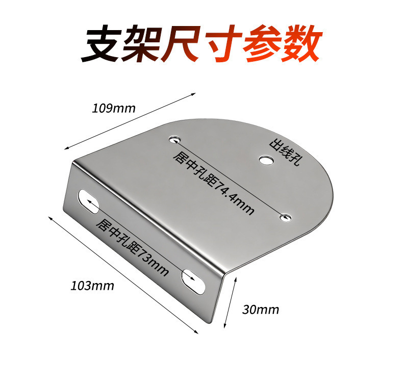 Cross-Border Led Diamond Watermelon Light Glass-Type Plastic Truck Side Light Width Indicator Light Warning Chassis Light Metal Bracket