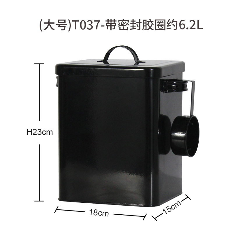 Fuente fábrica de fideos de arroz de metal cubo de comida para perros rojo M cocina para el hogar universal a prueba de insectos y humedad calidad de alta gama moda