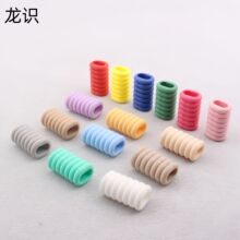 7节硅胶圈配件小提绳软硅胶套圈塑料杯绳套环彩色手提挂绳可定制