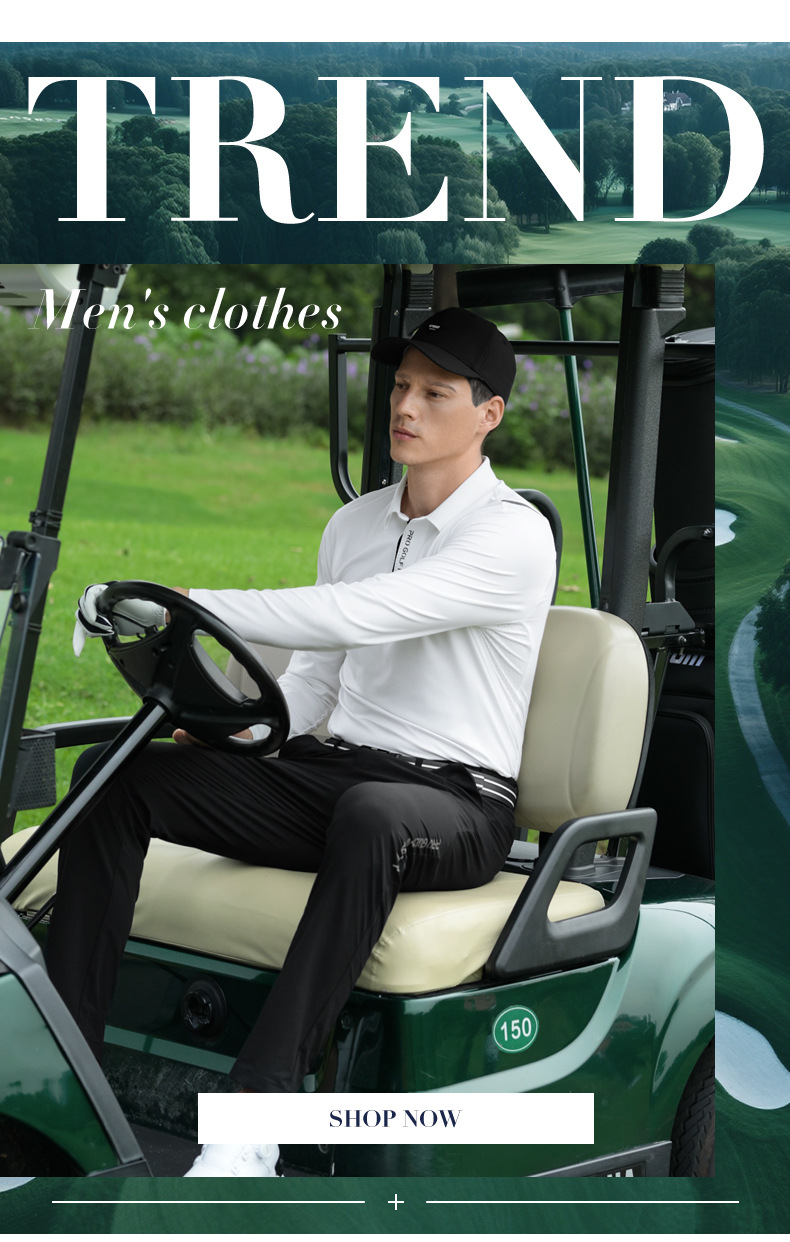 Áo polo nam dài tay golf cao cấp co giãn, nhanh khô thoáng khí — Tay áo dài màu trắng [cổ áo liền mạch/lỗ thông gió bằng laser/hút ẩm và khô nhanh] YF820 chi tiết 6