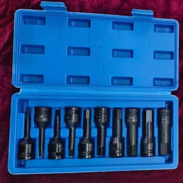 20 piezas de manguito de tornillo neumático eléctrico H-hexágono endurecido integral 1 / 2 cabeza de lote de prensa 10 piezas image 5