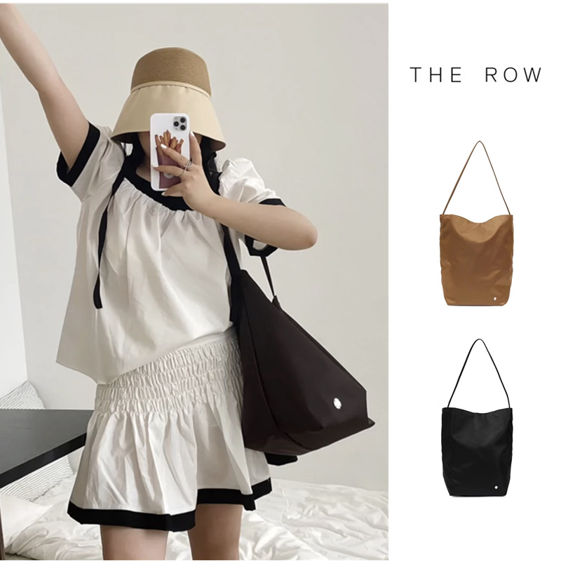Borsa a tracolla da donna di grande capacità The/Row Nylon Bucket Nuova borsa a tracolla piccola e semplice per pendolari_voghion.com