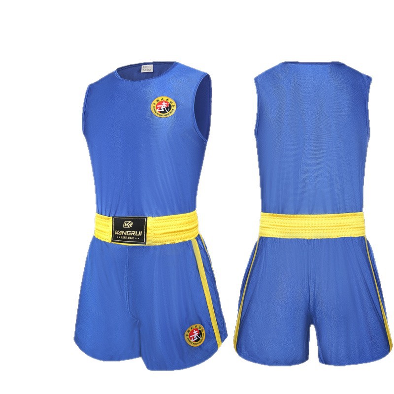Fabricante Kangrui, uniformes de Sanda para competición en clubes, uniformes de artes marciales, uniformes de entrenamiento de combate, pantalones cortos de Muay Thai. image 6