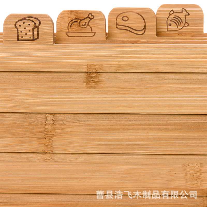 tablero de recortes de clasificación de bambú, tablero de recortes de pan, marco de almacenamiento de tablero de recortes, conjunto de tablero de recortes de clasificación de bambú combinado