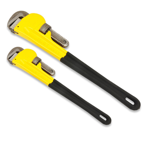 Factory direct selling steel brand large opening American heavy-duty plastic handle pipe pliers water pipe pipe hardware tools