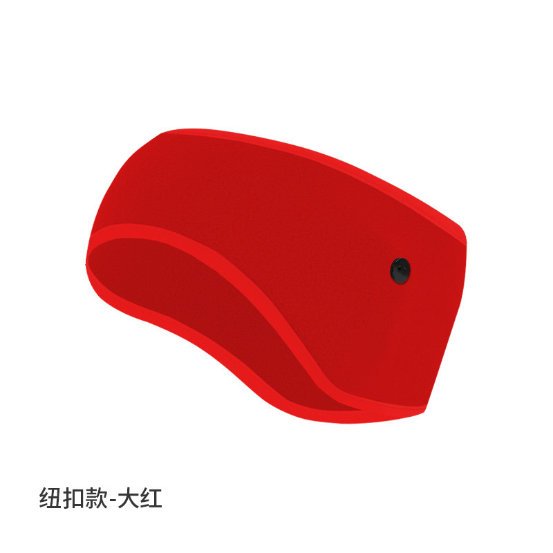 亚马逊防寒发带纯色抓绒防风额头保暖头带加绒加厚跑步运动护耳带|undefined