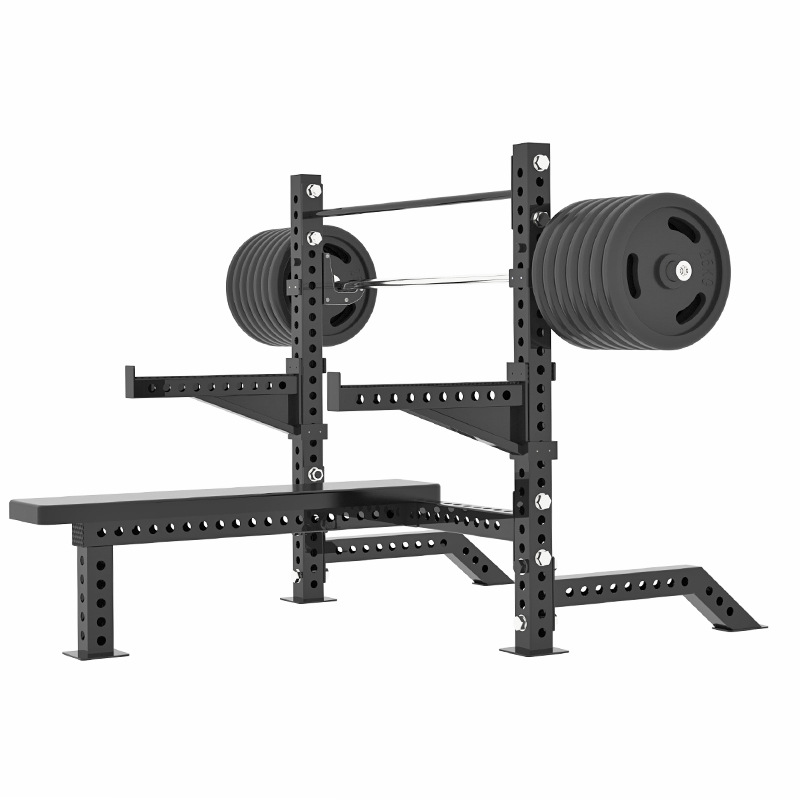 Frame de cuclillas gratis multipropósito barraca profesional de empuje horizontal medio marco marco marco de cuclillas marco alto y bajo marco marco de gimnasio multifunción