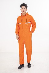 Dyeing belt hat one-piece suit shipyard workwear machinery workshop auto repair worker dust-proof protective suit set custom