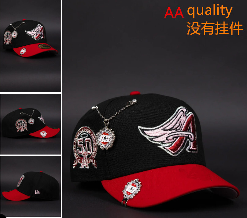 Comercio exterior transfronterizo al por mayor 2026 AA gorra de boca de pato bordado tridimensional ajustable gorra de hip-hop Yankees Dodgers