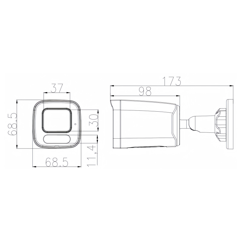 500万像素网络摄像机5MP Dual Light TF card slot POE IP Camera
